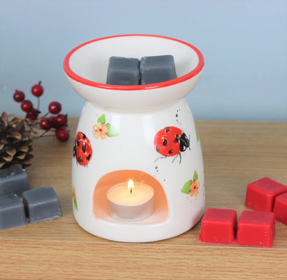 The Leonardo Collection LP48013 Wax/Oil Warmer | Ladybirds | 1 Piece-11x11x14 cm Accessory, Multicolor
