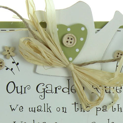 ukgiftstoreonline Gardeners Gift - Garden Rules Wall Plaque