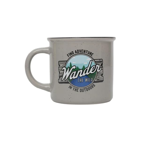 Oak Patch Gifts Get Outdoors Collection - Wander the Wild Ceramic Mug, 14 Oz