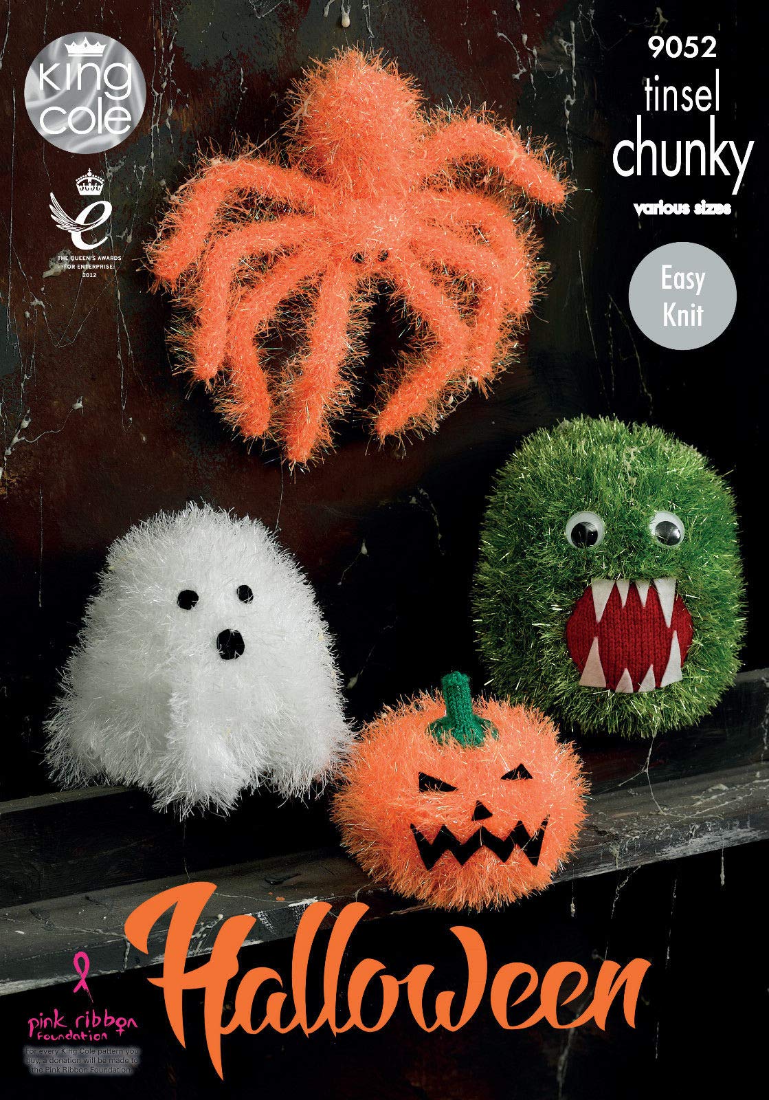 King Cole 9052 Knitting Pattern Halloween in Tinsel Chunky