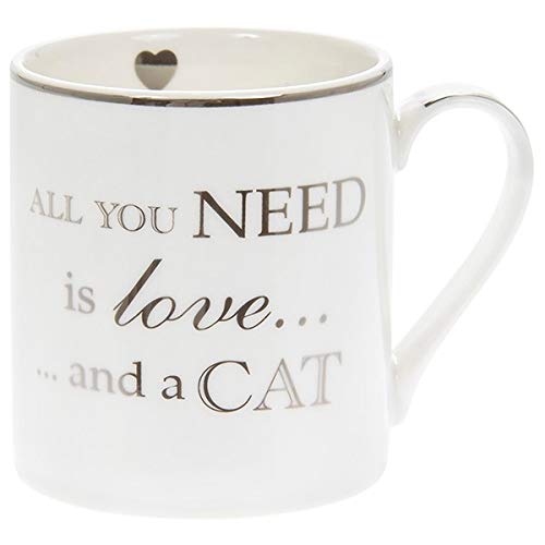 Lesser & Pavey All You Need is Love and a Cat Heart to Home Fine China Mug