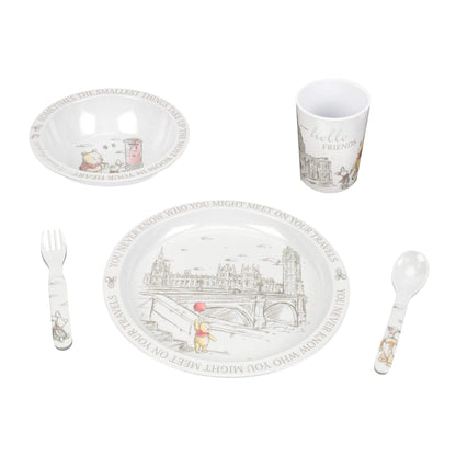 Disney Christopher Robin 5 Piece Melamine Crockery Set Di519