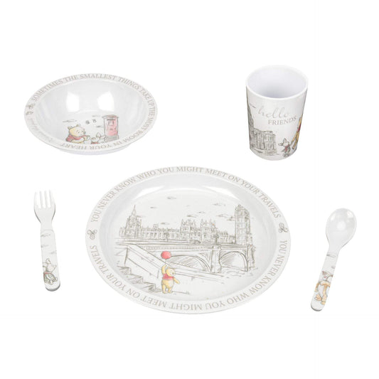 Disney Christopher Robin 5 Piece Melamine Crockery Set Di519