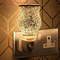 The Leonardo Collection Plug-in Night Light and Fragrance Warmer - Silver Mosaic Design