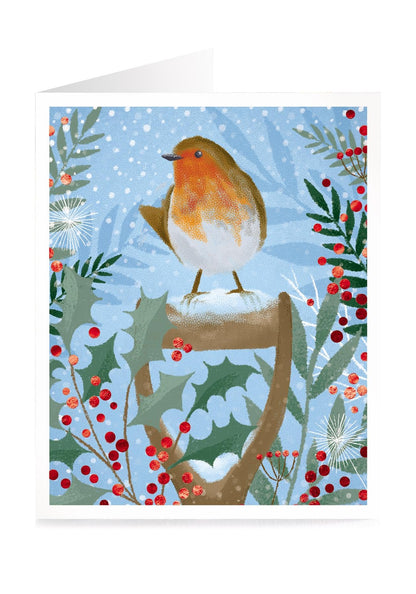 Tom Smith Boxed Christmas Cards Pack - 15 Luxury Xmas Cards with Envelopes and Seals - Recycled Eco Friendly Christmas Card Set