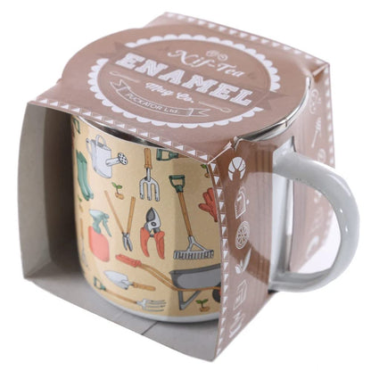 Lustige Emaillierte Tasse - A Little Dirt Never Hurt