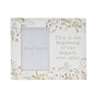 Love Story Wildflower Photo Frame 4" x 6" – Happily Ever After | Freestanding Floral Picture Frame with Romantic Quote | Gift for Engagement, Wedding, or Anniversary