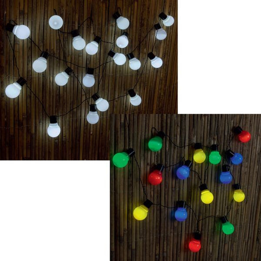 String of 20 Solar Light Bulbs (4.8m L) (Assorted Designs)  one  pack