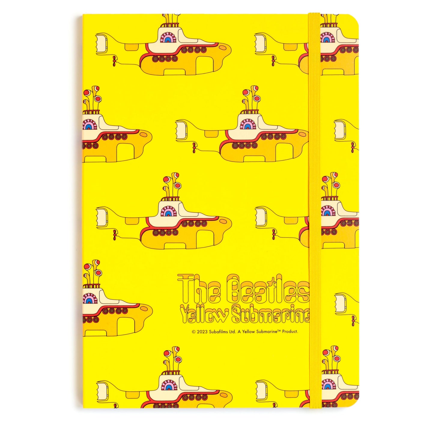 Puckator The Beatles Yellow Submarine Recycled Paper A5 Notebook - School Teacher Student Homework Study Planner Notepad - Collage University Essentials Journals Planners Jotter Uni Gifts Stationery