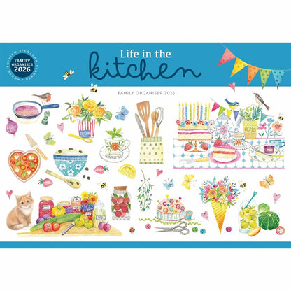 Life In The Kitchen A4 Family Organiser 2026, Family Planners, Gift