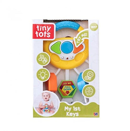 HTI Tiny Tots My 1st Keys Chain Set- Fun Sounds & Flashing Lights- Early Learning Toys