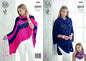 King Cole Ladies Poncho, Cape & Snood Opium Knitting Pattern 4468