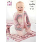 King Cole Baby DK Knitting Pattern - 6168 Hooded Jacket, Cardigan, Blanket & Top