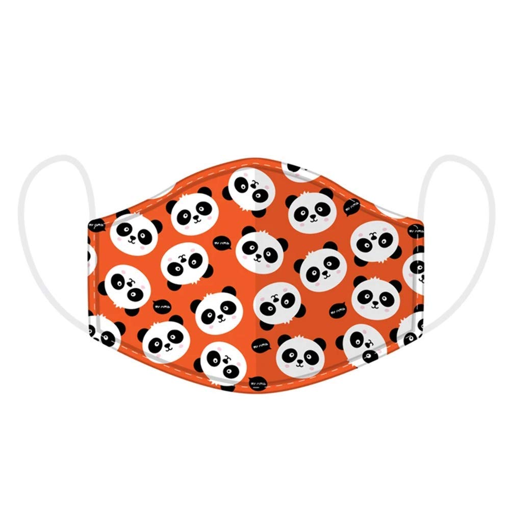 Puckator Reusable Face Covering - Non Medical - Size Small (Age 4-12 - 20cm x 11cm) Twin Pack (Cutiemals Panda)
