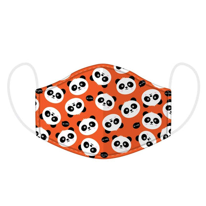 Puckator Reusable Face Covering - Non Medical - Size Small (Age 4-12 - 20cm x 11cm) Twin Pack (Cutiemals Panda)