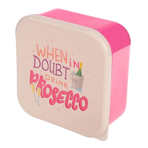 Puckator - Set of 3 Lunch Boxes - Pop the Prosecco Slogans