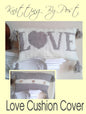 Knitting Pattern Love Cushion Cover from Knitting by Post