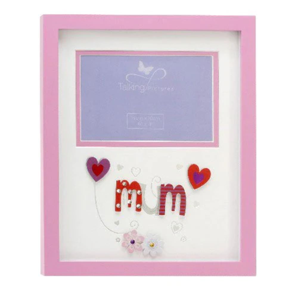 Talking Pictures from Occasions Direct Wooden Mum Photo Frame, gift