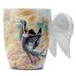 Puckator Angel Wings Ceramic Shaped Handle Mug with Decal - University Essentials - Cute Gifts for Girlfriend - Large Mugs for Men Women Hot Drinks - Cute Cups Presents - Secret Santa Gifts - Cup Set
