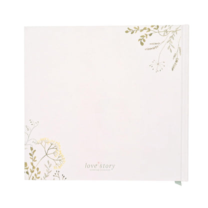 Love Story - Wildflower Wedding Album - Keepsake Picture/Photo Album Perfect for Storing Cherished Memories - Engagement/Bridal Shower Gifting H: 19cm x W: 17cm.