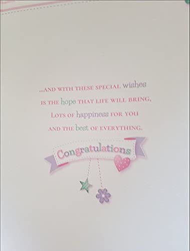 Baby Girl - Congratulations On Your Christening - Large Boxed Card