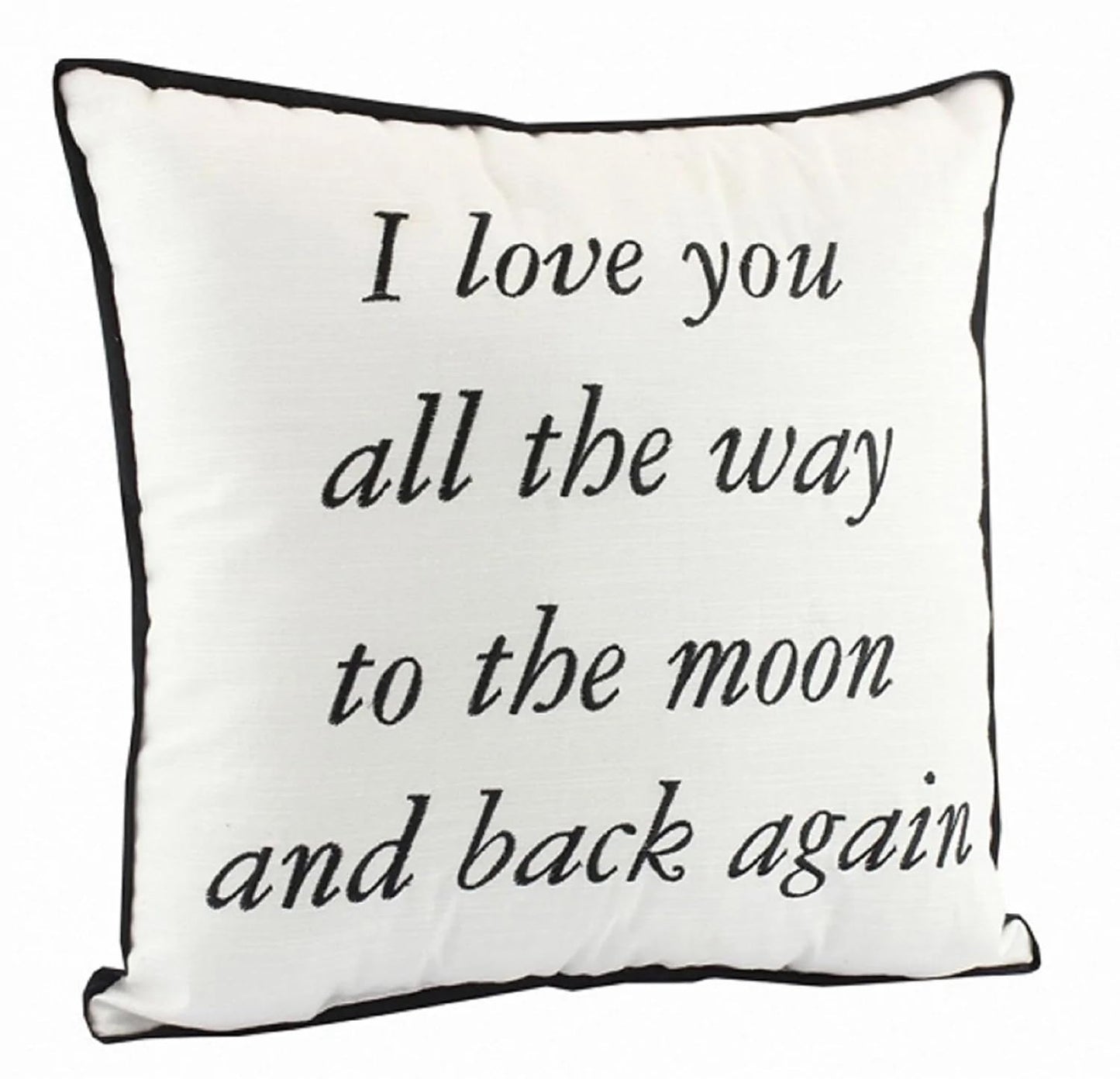 Love You To Then Moon And Back Quote Shabby Cushion Chic Home Decoration Gift