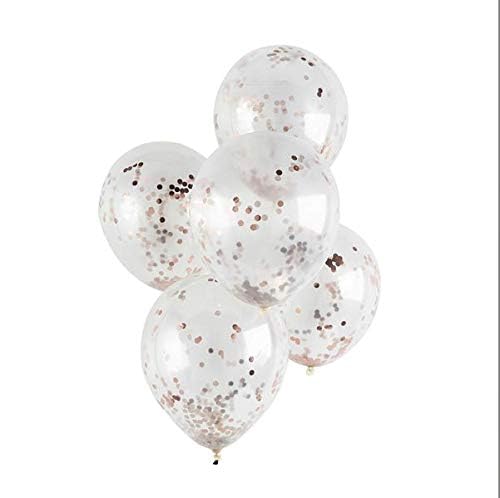 5 pcs Confetti Latex Balloons 3 Colours Birthday Wedding Party Baby Shower Decor