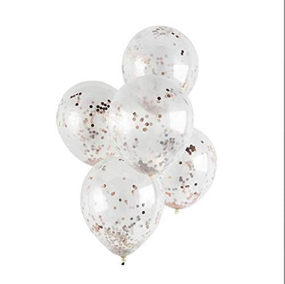 5 pcs Confetti Latex Balloons 3 Colours Birthday Wedding Party Baby Shower Decor