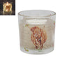 The Leonardo Collection Christmas Highland Cow LED Gel Candle Jennifer Rose Gallery for Home & Decor | Long Burning Candles for Relaxation & Air Freshner | Large Scented Candles Gifts for Women & Men