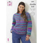 King Cole Ladies Double Knitting Pattern Womens Knit in The Round Sweaters (6281)