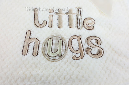 Baby Boys Girls Soft Touch Waffle Blanket Wrap In Multi Colours (Cream Little Hug)