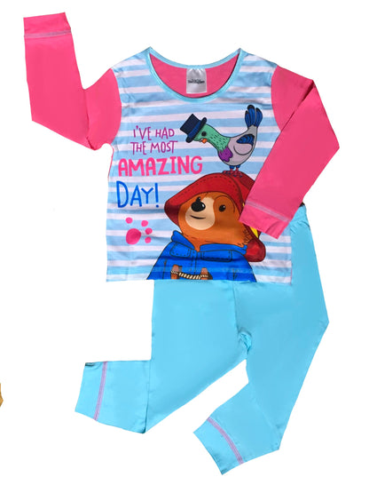 Paddington Bear Girls Pyjamas, Multicoloured, Age 18 Months - 5 Years