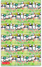 Cotton Tea Towel Printed in The UK Puffins and Sea Thrift by Emma Ball