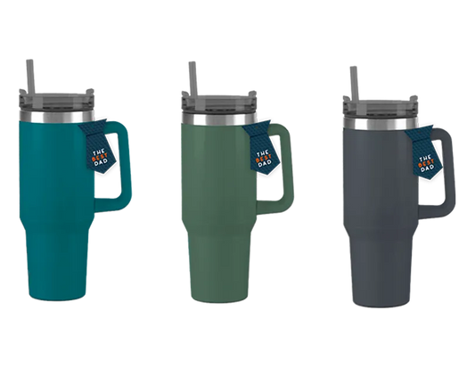 Double Walled Tumbler With Straw And Handle   one  at random