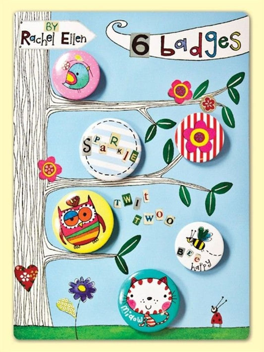 rachel ellen 6 badges on tree branches