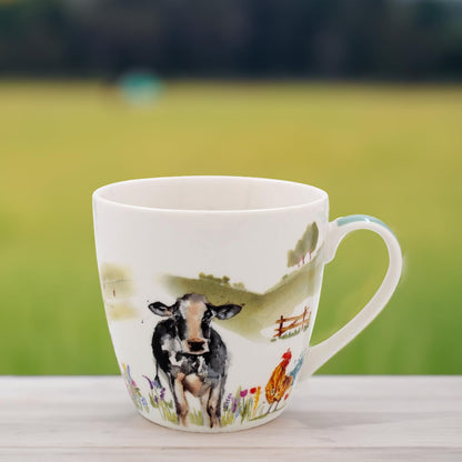 Lesser & Pavey Farmyard Large Breakfast Mug | Ceramic Coffee Mugs for Home Or Work | Premium Design Mugs for All Occasions | Lovely Mugs for Tea, Coffee & Hot Drinks - Macneil Studios