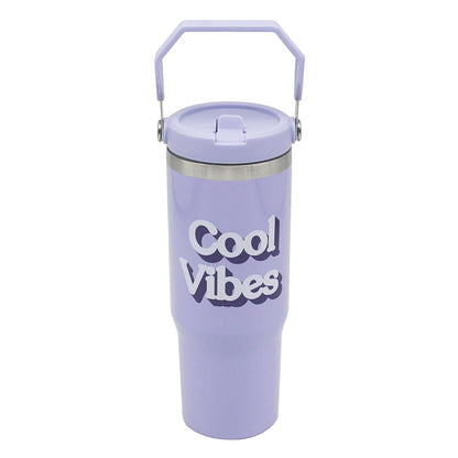 Lesser & Pavey Lilac Drinks Tumbler 900ml for Cold & Hot Drinks | Stylish Tumbler Drinking Glasses for Water & Cold Drinks | Lovely Tableware Glass Gifts for Women & Men