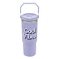Lesser & Pavey Lilac Drinks Tumbler 900ml for Cold & Hot Drinks | Stylish Tumbler Drinking Glasses for Water & Cold Drinks | Lovely Tableware Glass Gifts for Women & Men