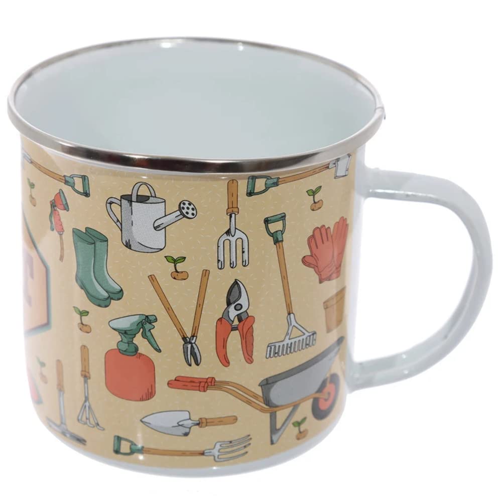 Lustige Emaillierte Tasse - A Little Dirt Never Hurt