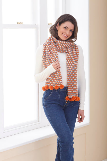 King Cole Ladies Double Knit Easy Knitting Pattern Womens Scarf Cowl & Hat (6267)
