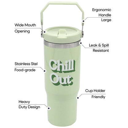 Lesser & Pavey Green Drinks Tumbler 900ml for Cold & Hot Drinks | Stylish Tumbler Drinking Glasses for Water & Cold Drinks | Lovely Tableware Glass Gifts for Women & Men