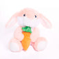Soft Toy Bunny With Carrot Pink 20cm