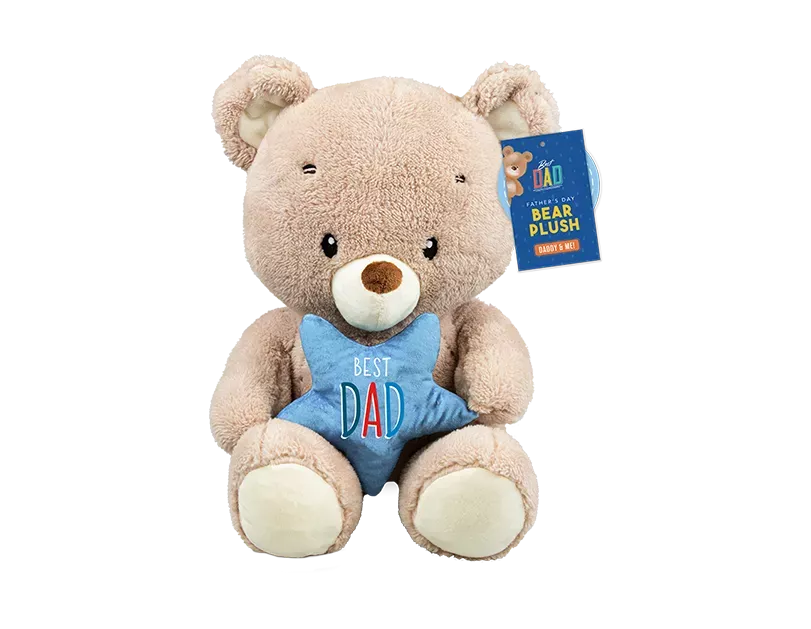 Plush Bear Best Dad 30cm