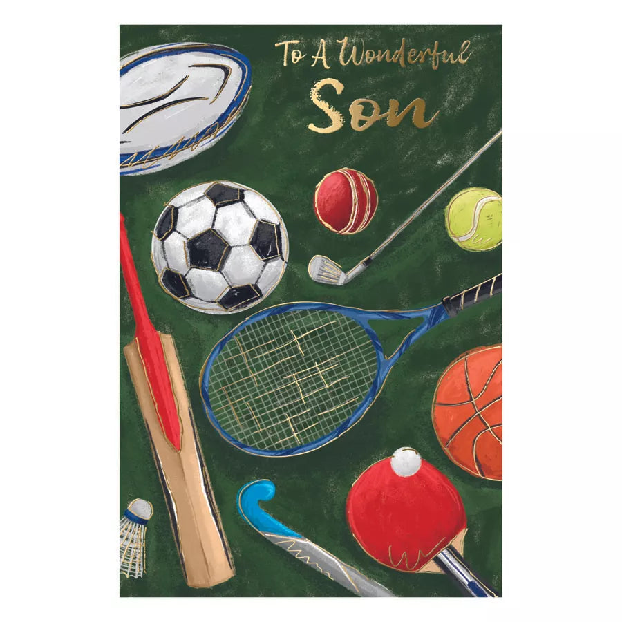 TO  A WONDERFULL SON  BIRTHDAY CARD