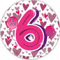 Birthday  i am 6      badge    mega