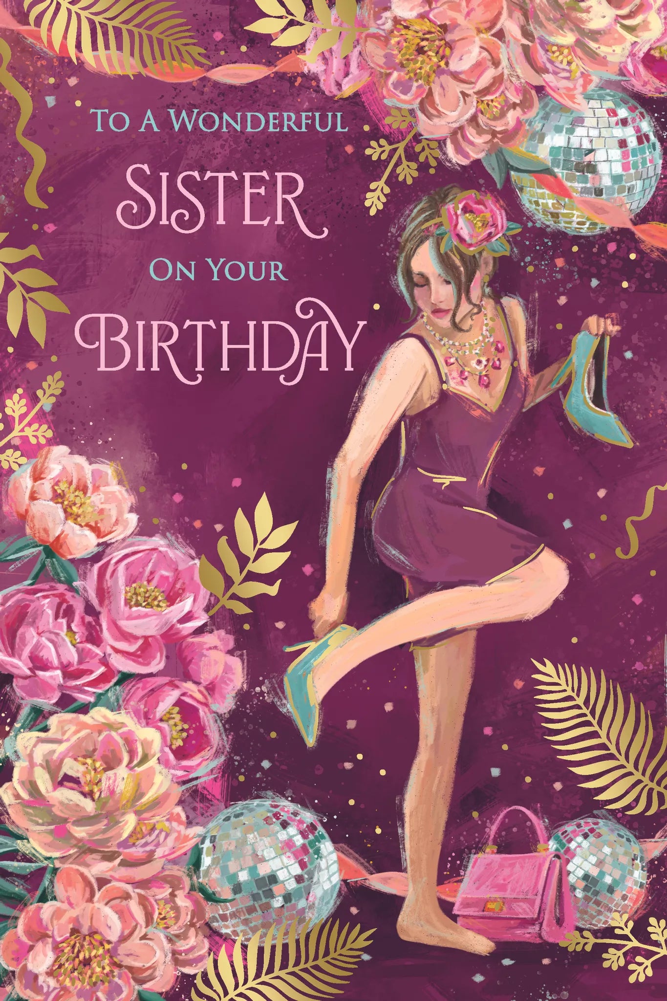 to  a  wonderful  Sister- Birthday Card. Lovely Design.
