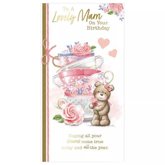 TO  A  LOVGELY  MAM  ON YOUR BIRTHDAY CARD