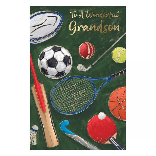 TO  A WONDERFULL GRANDSON  BIRTHDAY CARD