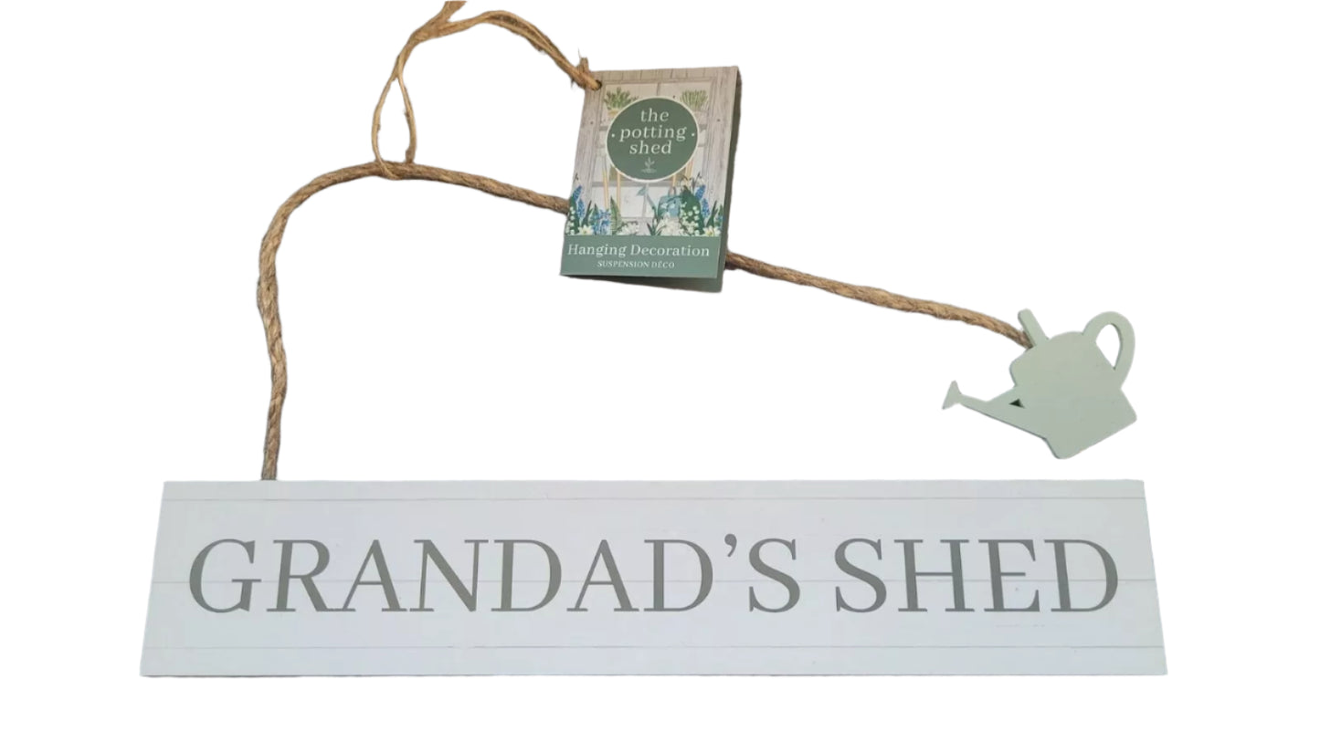 The Potting Shed Hanging Garden Signs 26cm Garden Shed Gift grandads  shed