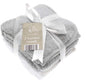 Elli & Raff 2 Pack Baby Hooded Towels- grey white
